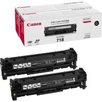 Canon 718 BK toner Duo Pack origineel (2x)