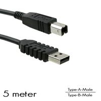 Intronics USB 2.0 aansluitkabel USB A man - USB B man 5 m