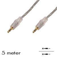 Audio kabel "Jack 3.5mm" M/M (5 Meter)