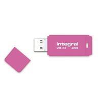 integral Neon USB Stick 32GB USB 3.0 Roze
