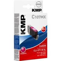 KMP Inkt vervangt Canon CLI-571M XL Compatibel Magenta 1569,0006