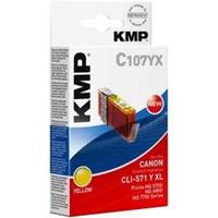 KMP Inkt vervangt Canon CLI-571Y XL Compatibel Geel C107YX 1569,0009