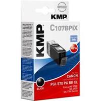 KMP C107BPIX Tintenpatrone sw komp. mit Canon PGI-570 XL PGBK