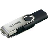 Hama 8GB Rotate. Capaciteit: 8 GB, Aansluiting: USB Type-A, USB-versie: 2.0, Leessnelheid: 6 MB/s. Vormfactor: Draaibaar, Kleur van het product: Zwart, Zilver