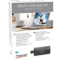 Hauppauge WinTV-HVR-935HD. TV tuner type: Analoog, DVB-C, DVB-T, DVB-T2. Ondersteunde videoformaten: H.264. Soort aansluiting: USB. Ondersteunt Windows: Windows 10 Education,Windows 7 Enterprise,Windo