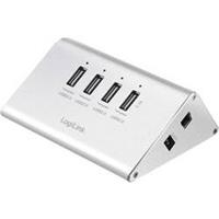 LogiLink USB 2.0 Hub mit Netzteil, 4 Port + Schnell-Ladeport