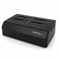 StarTech.com USB 3.0 4 Bay 2,5" / 3,5" SATA III Festplatten / SSD Dockingstation mit UASP und zwei Lüftern