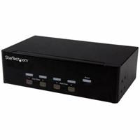 StarTech.com 4 poorts KVM switch met dubbele VGA 2 poorts USB 2.0 hub