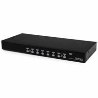 StarTech.com 8 Port 1U Rack Befestigungskit USB KVM Switch mit OSD - KVM Switch - 8 Anschlüsse