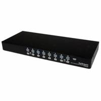 StarTech.com 16 Port 1U Rackmount USB KVM Switch Kit mit OSD und Kabel - KVM Switch - 16 Anschlüsse