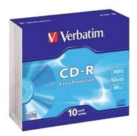 Verbatim CD-R 52x Slimcase 700MB/80min 10 Stück