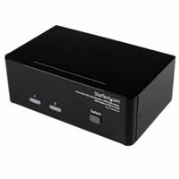 StarTech.com 2-poort DVI VGA USB KVM-switch met Audio en USB 2.0-hub