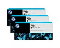 HP 771C originele ink cartridge matzwart standard capacity 3 x 775ml 3-pack