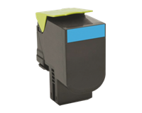 Lexmark Toner f.CX410/CX510 cyan ca.3.000 S Return - Original