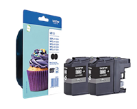 Brother Inktcartridge  LC-123BKBP2 zwart 2x