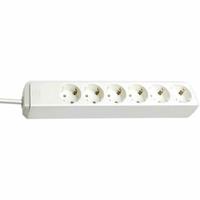 Brennenstuhl ECO-Line 1159420015 Power Strip, x6 Schuko Sockets, 1.5m (White)