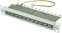Telegärtner 10,  Patch Panel, Kat.6A(tief) 1 HE, 12 x RJ45