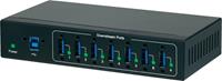 renkforce 7 poorten USB 3.0 hub voor industriÃƒ«le toepassingen, voor wandmontage Zwart