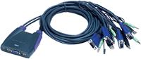 ATEN CS64US 4-Poorts VGA+USB KVM Switch met audio