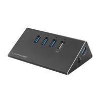 lcpower LC Power LC-HUB-ALU-2B-4 - hub - 4 ports USB-Hubs - 4 - Schwarz