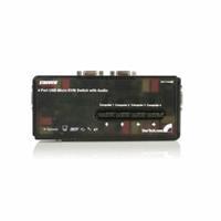 StarTech.com 4Port USB KVM Switch w/ Audio &