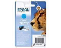 Epson inktcartridge T0712 cyaan, 345 pagina's - OEM: C13T07124012