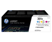 Tonercartridge HP CF253XM 201X 3 kleuren HC