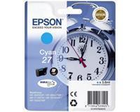 Epson Original 27 Wecker Druckerpatrone cyan 300 Seiten 3,6ml (C13T27024012)