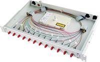 Telegär H02030F0009 - 19 inch fiber optic patch panel 1U BASIS V with 12xSC/D, H02030F0009