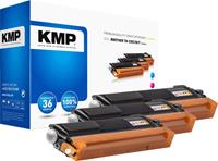KMP Toner multipack vervangt Brother TN-230C, TN-230M, TN-230Y Compatibel Cyaan, Magenta, Geel 1400 bladzijden