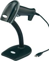 Riotec LS6300E 1D barcodescanner Laser Zwart Handmatig USB