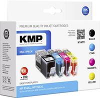 KMP Inkt combipack vervangt HP 934, 934XL, 935, 935XL Compatibel Zwart, Cyaan, Magenta, Geel 1743,0050