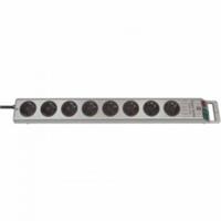 Brennenstuhl Sicherheits 1153340118 Power Strip, x8 Schuko with Current Limiter, 2.5m