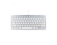 R-gotools Ergonomisch toetsenbord  Compact Qwerty zilver-wit