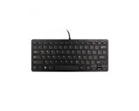 r-gotools Compact USB Tastatur Englisch, QWERTY Schwarz Ergonomisch