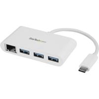 Startech 3p USB 3.0 Hub + GbE - USB-C