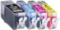 Basetech Inkt vervangt Canon PGI-525, CLI-526 Compatibel Combipack Zwart, Cyaan, Magenta, Geel BTC81 1513,0050-126