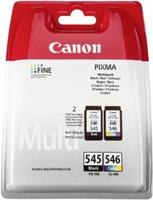 Canon 1x PG-545, PG545, 1x CL-546, CL546 inktpatroon origineel (2 st)