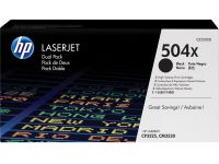 HP CE250XD 504X Toner Zwart 2-Pak