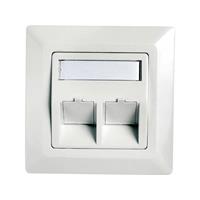 Telegärtner H02010A0040 - RJ45 8(8) Data outlet white H02010A0040