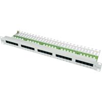 Telegärtner MPPISDN 25-H kurz - 19 inch ISDN panel 25-port 1U, RAL7035, MPPISDN 25-Hz