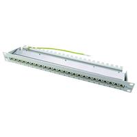 Telegärtner J02023A0051 24 poorten Netwerk-patchpaneel 483 mm (19) CAT 6A 1 HE Grijs-wit (RAL 7035)