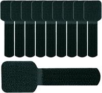 Labelthecable Mini Zelfklevende Kabelbinders Klittenband 10 stuks Zwart