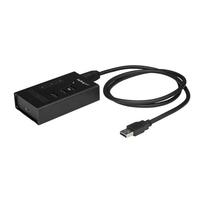 StarTech.com USB Hub Metal 4 Port USB-Hubs - USB 3.0 - 4 - Schwarz