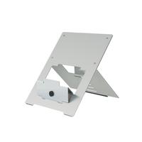 R-GO Riser Flexibel Laptopstaender silber ergonomisch Aluminium bis 5kg 5 Positionen 25,4cm bis 55,8