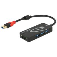 Tragant Externer USB 3.1 Gen 1 Hub USB Typ-A > 3 x USB Typ-A + 2 Slot S