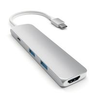Satechi Type-C USB Multi-Port Hub - Zilver