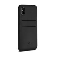 Relaxed Leather Case Pockets iPhone X / XS Black