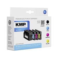 KMP Inktcartridge vervangt HP 953XL Compatibel Combipack Zwart, Cyaan, Magenta, Geel H166VX 1747,4005