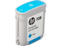 HP F9J63A nr. 728 inkt cartridge cyaan (origineel)